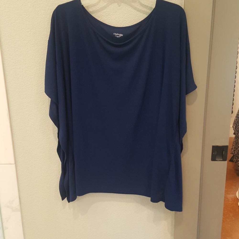 Soft ruffle side blouse